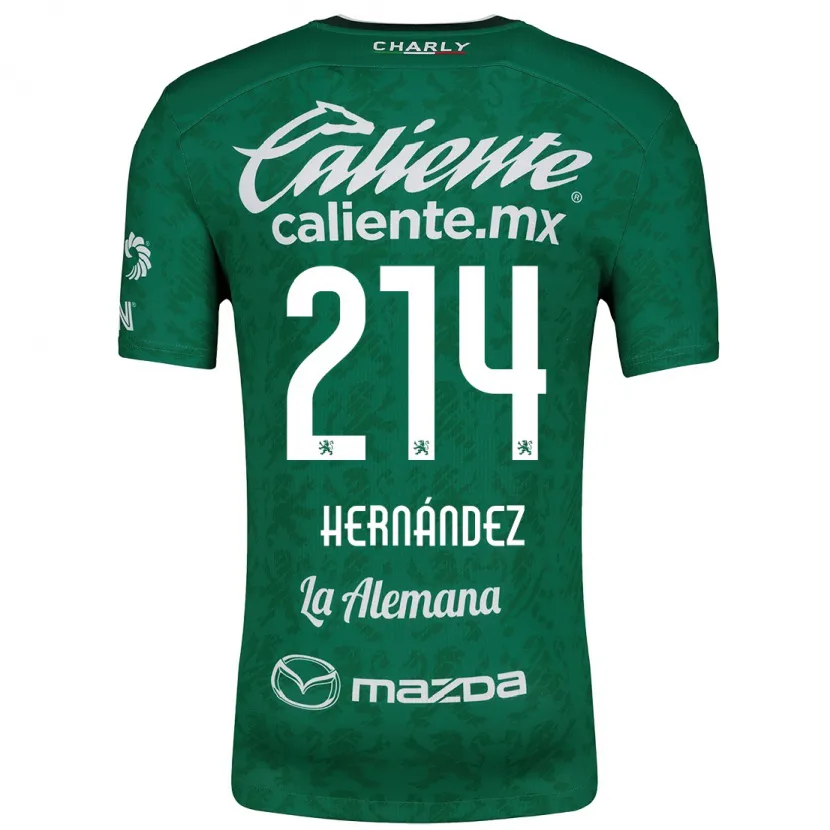 DanxenメンズIván Hernández#214グリーンホワイトホームシャツ2024/25ジャージーユニフォーム