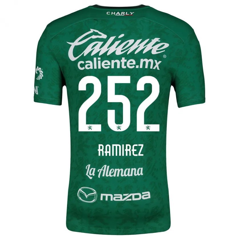 Danxenメンズルイス・ラミレス#252グリーンホワイトホームシャツ2024/25ジャージーユニフォーム
