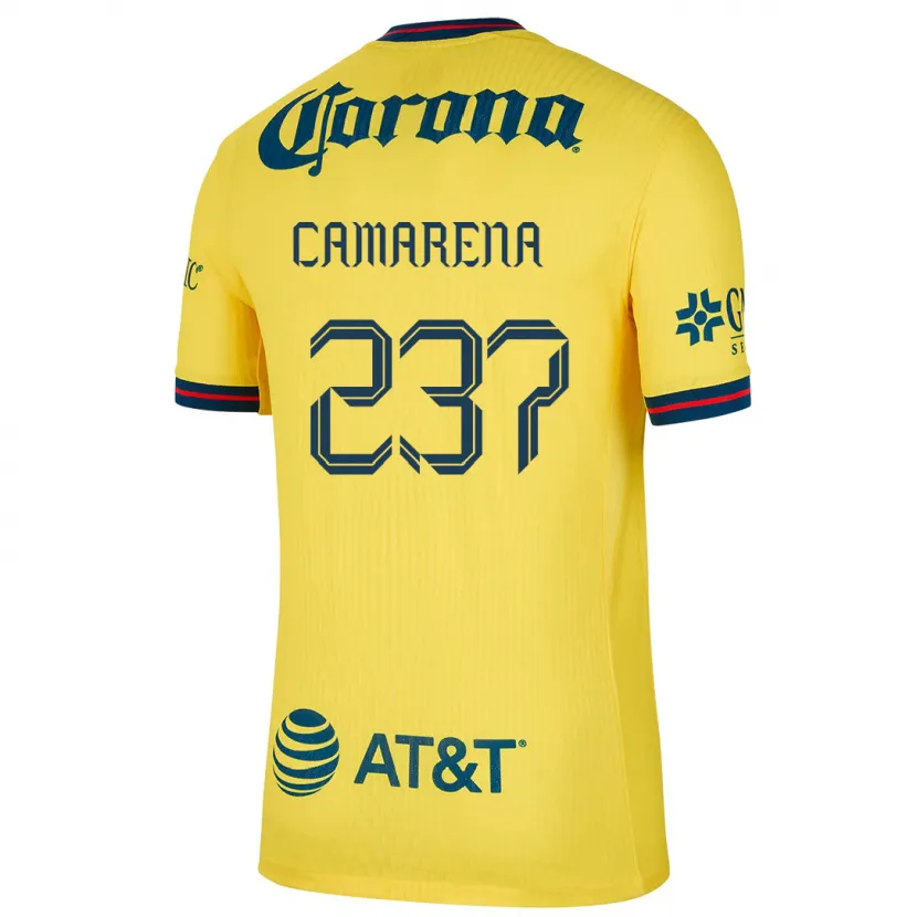 DanxenメンズSantiago Camarena#237黄 青ホームシャツ2024/25ジャージーユニフォーム