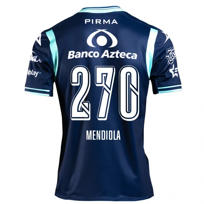 Danxenメンズカルロス・メンディオラ#270ネイビーブルーアウェイシャツ2024/25ジャージーユニフォーム