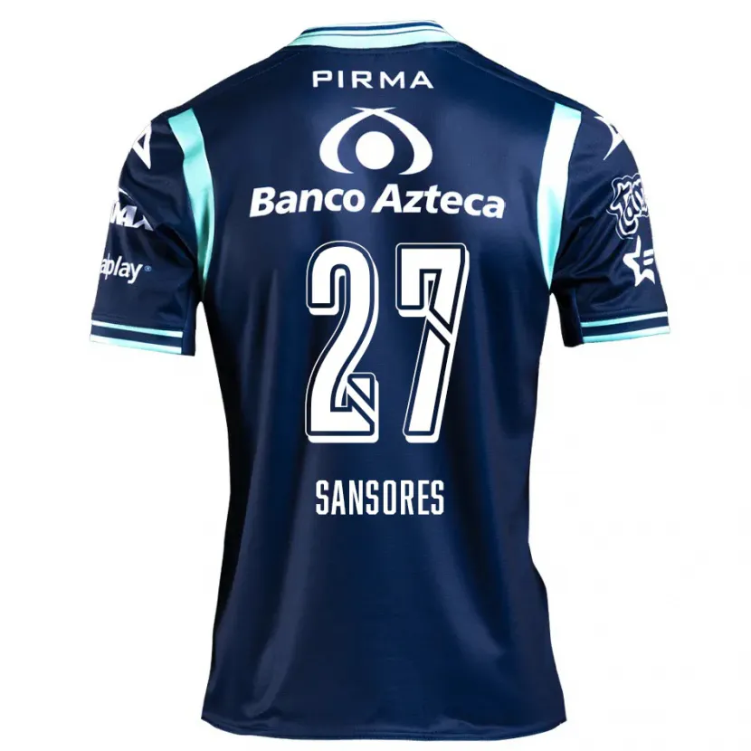 DanxenメンズMiguel Sansores#27ネイビーブルーアウェイシャツ2024/25ジャージーユニフォーム