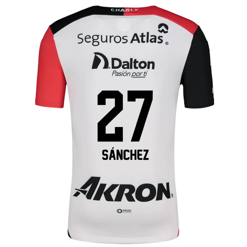 DanxenメンズAntonio Sánchez#27白 赤 黒アウェイシャツ2024/25ジャージーユニフォーム