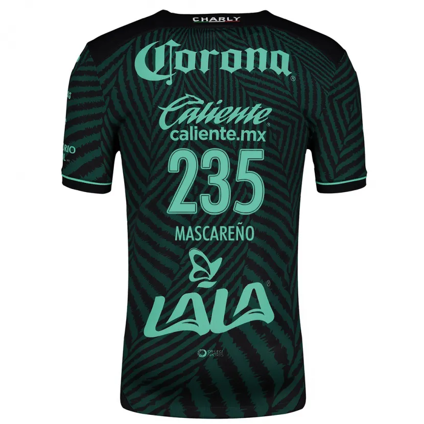 DanxenメンズLuis Mascareño#235ブラック グリーンアウェイシャツ2024/25ジャージーユニフォーム