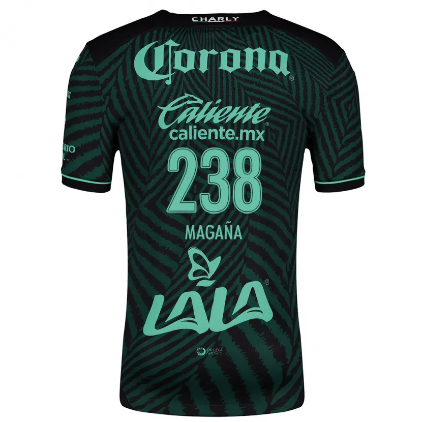DanxenメンズEmilio Magaña#238ブラック グリーンアウェイシャツ2024/25ジャージーユニフォーム