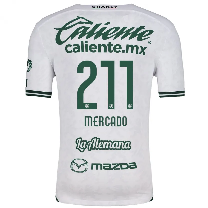 DanxenメンズDiego Mercado#211ホワイト グリーンアウェイシャツ2024/25ジャージーユニフォーム