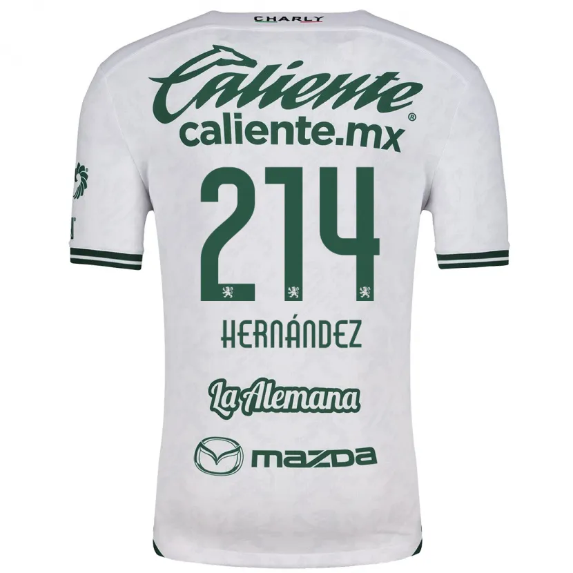 DanxenメンズIván Hernández#214ホワイト グリーンアウェイシャツ2024/25ジャージーユニフォーム