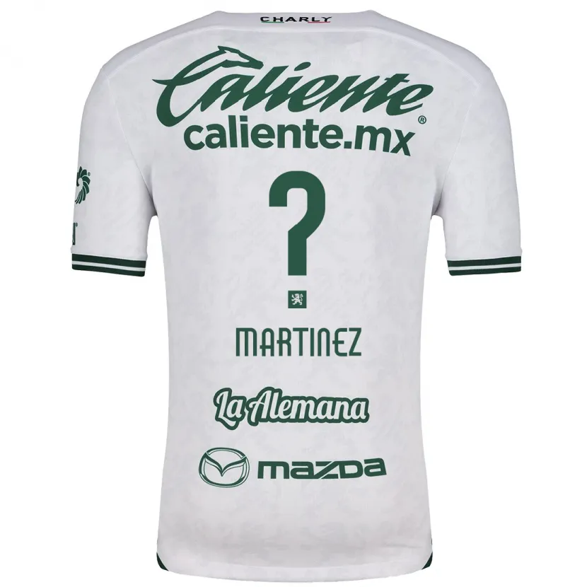 DanxenメンズEdson Martínez#0ホワイト グリーンアウェイシャツ2024/25ジャージーユニフォーム