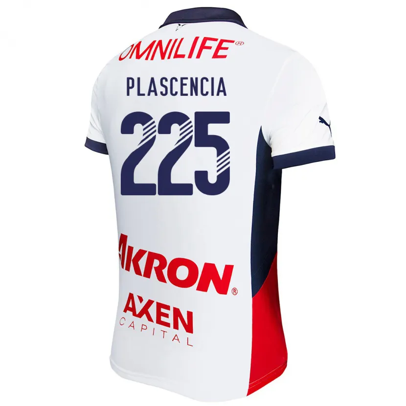 DanxenメンズOsvaldo Plascencia#225白 赤 青アウェイシャツ2024/25ジャージーユニフォーム