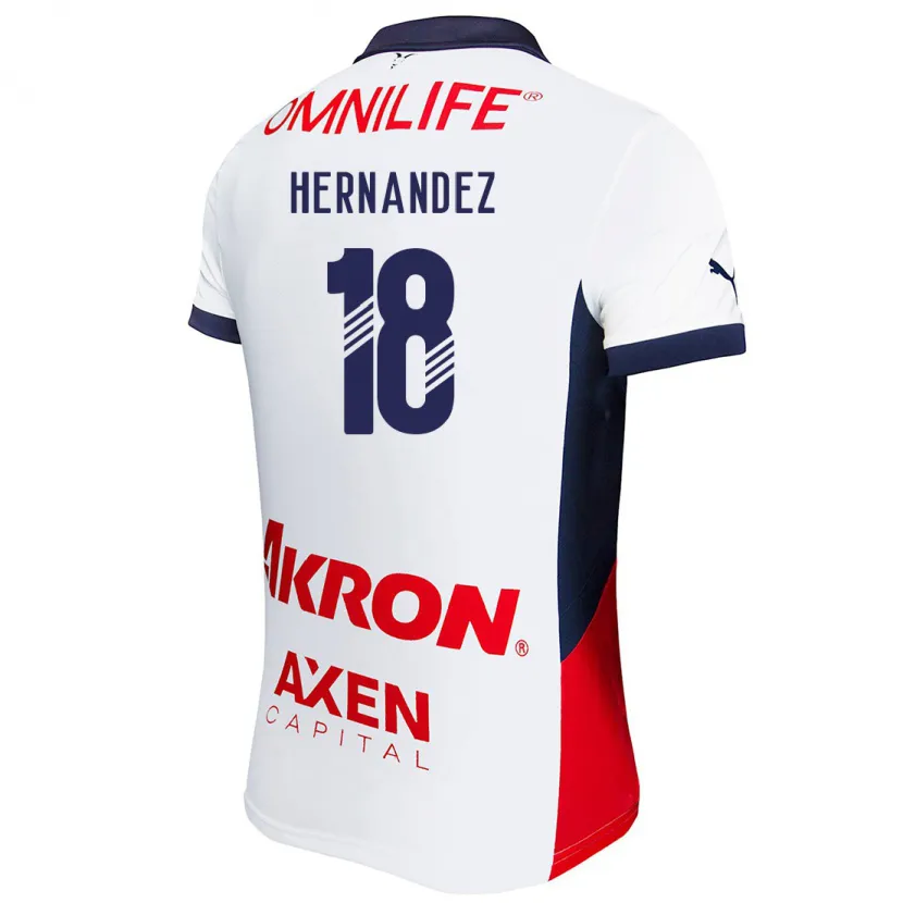 Danxenメンズモンセラート・ヘルナンデス#18白 赤 青アウェイシャツ2024/25ジャージーユニフォーム