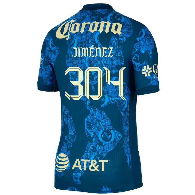 DanxenメンズDerek Jiménez#304青 黄アウェイシャツ2024/25ジャージーユニフォーム