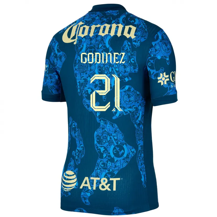 DanxenメンズAlexandra Godinez#21青 黄アウェイシャツ2024/25ジャージーユニフォーム