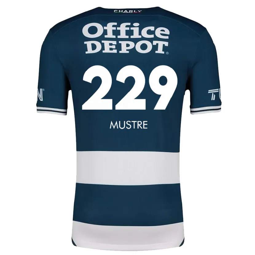 DanxenレディースEduardo Mustre#229ブルーホワイトホームシャツ2024/25ジャージーユニフォーム