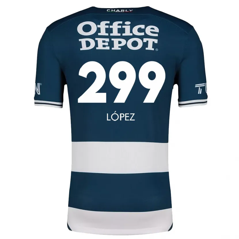 DanxenレディースSantiago López#299ブルーホワイトホームシャツ2024/25ジャージーユニフォーム