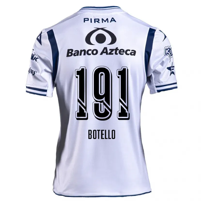 DanxenレディースOctavio Botello#191ホワイト ネイビーブルーホームシャツ2024/25ジャージーユニフォーム