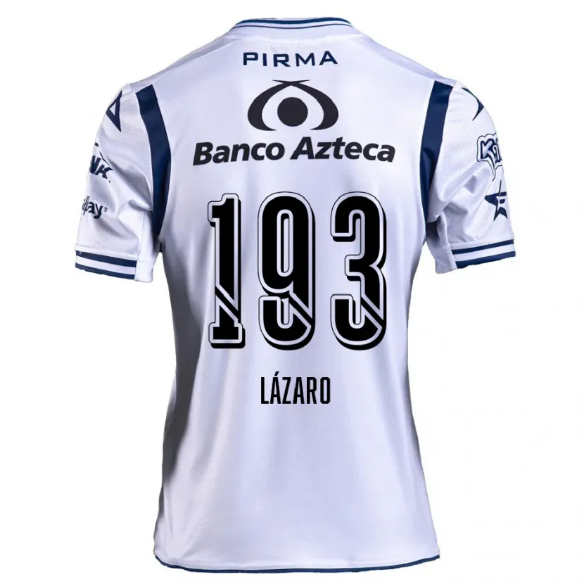 DanxenレディースJuan Lázaro#193ホワイト ネイビーブルーホームシャツ2024/25ジャージーユニフォーム