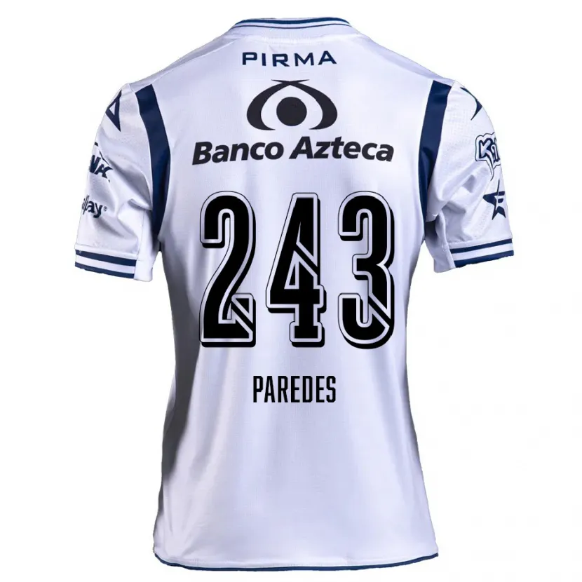 DanxenレディースIker Paredes#243ホワイト ネイビーブルーホームシャツ2024/25ジャージーユニフォーム