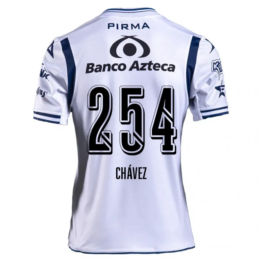 DanxenレディースJosé Chávez#254ホワイト ネイビーブルーホームシャツ2024/25ジャージーユニフォーム