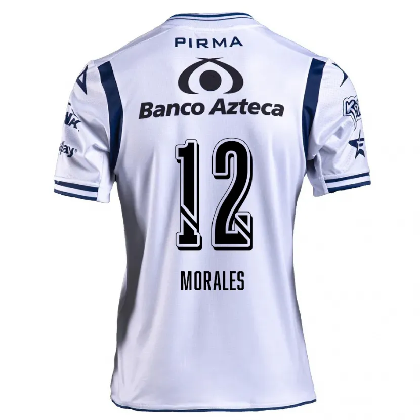 DanxenレディースKarla Morales#12ホワイト ネイビーブルーホームシャツ2024/25ジャージーユニフォーム