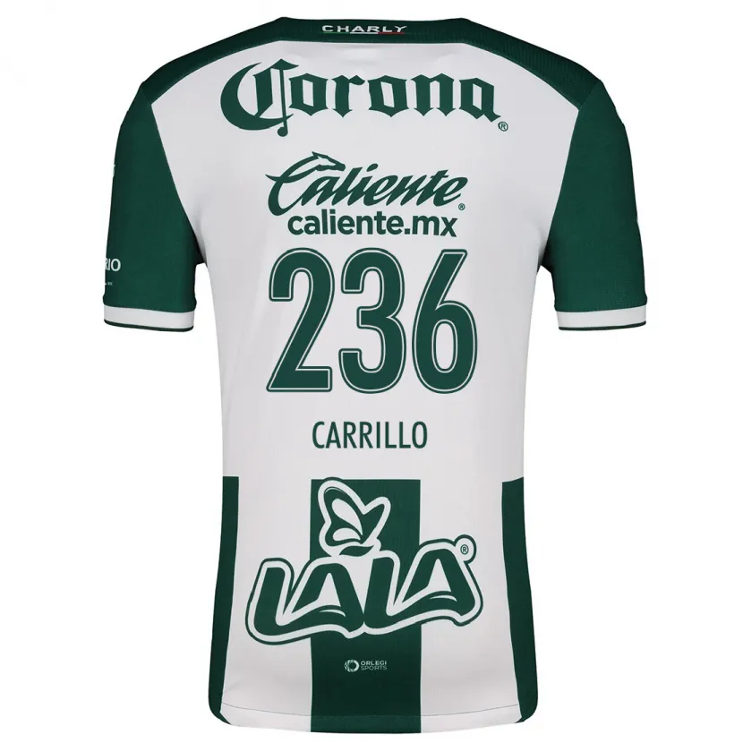 DanxenレディースFernando Carrillo#236グリーンホワイトホームシャツ2024/25ジャージーユニフォーム