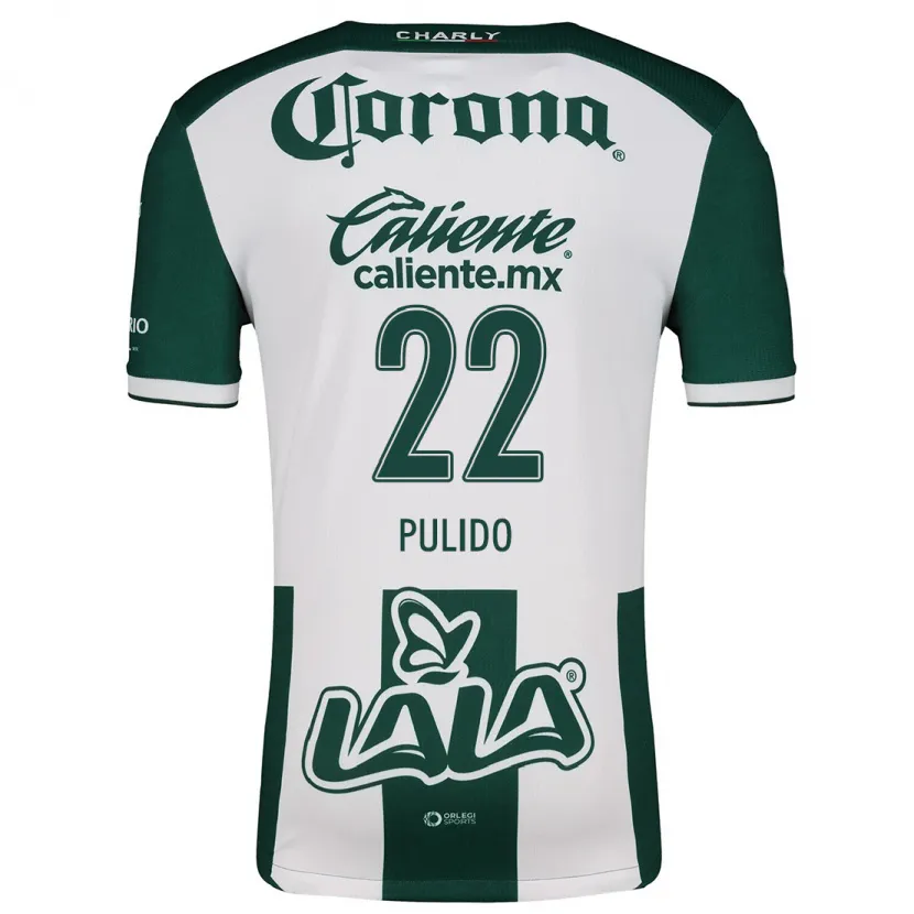 DanxenレディースSheila Pulido#22グリーンホワイトホームシャツ2024/25ジャージーユニフォーム