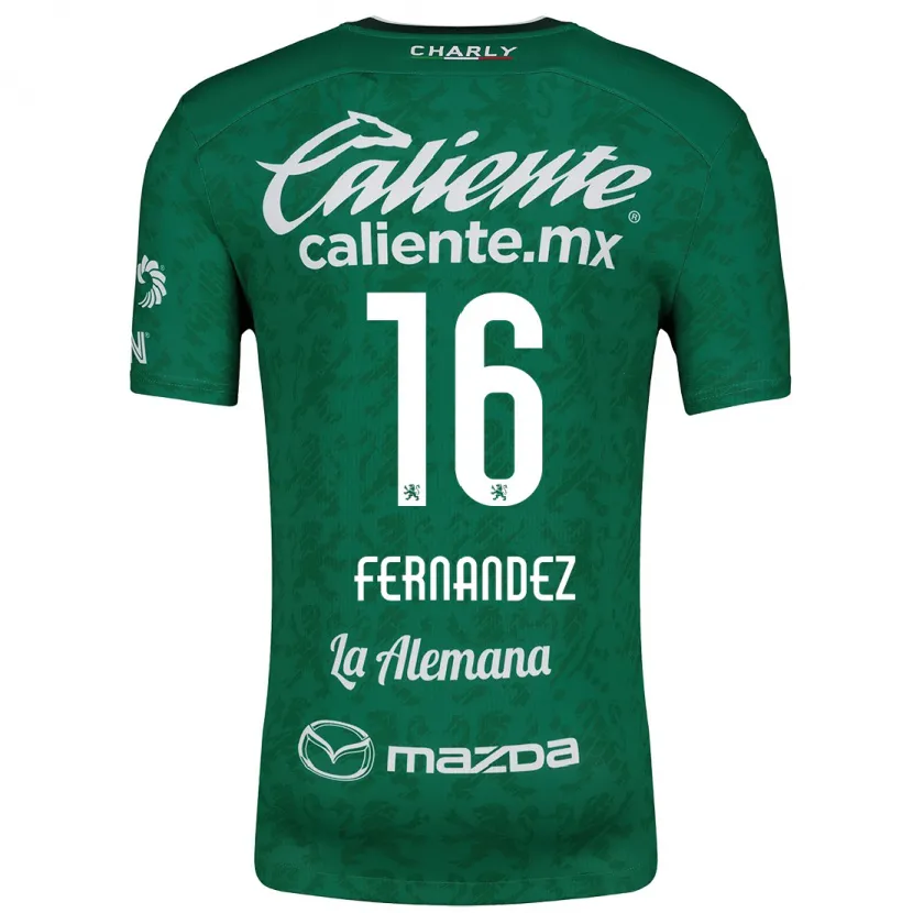Danxenレディースオマール・フェルナンデス#16グリーンホワイトホームシャツ2024/25ジャージーユニフォーム