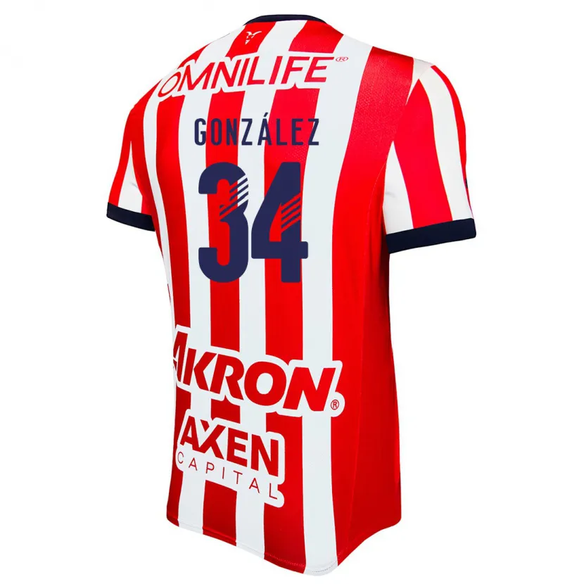 DanxenレディースArmando González#34赤 白 青ホームシャツ2024/25ジャージーユニフォーム