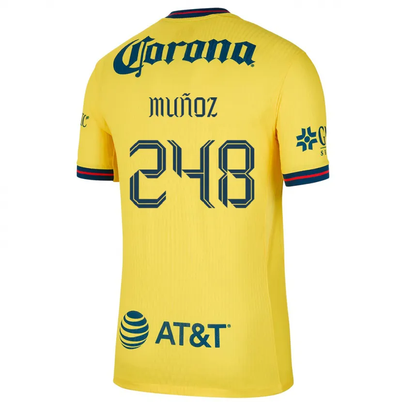 DanxenレディースDiego Muñoz#248黄 青ホームシャツ2024/25ジャージーユニフォーム