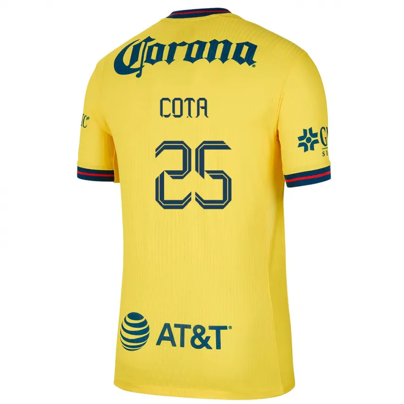 DanxenレディースRenatta Cota#25黄 青ホームシャツ2024/25ジャージーユニフォーム