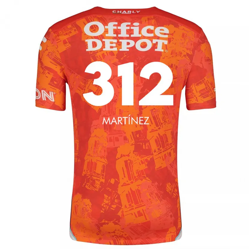 DanxenレディースUlises Martínez#312オレンジ ホワイトアウェイシャツ2024/25ジャージーユニフォーム