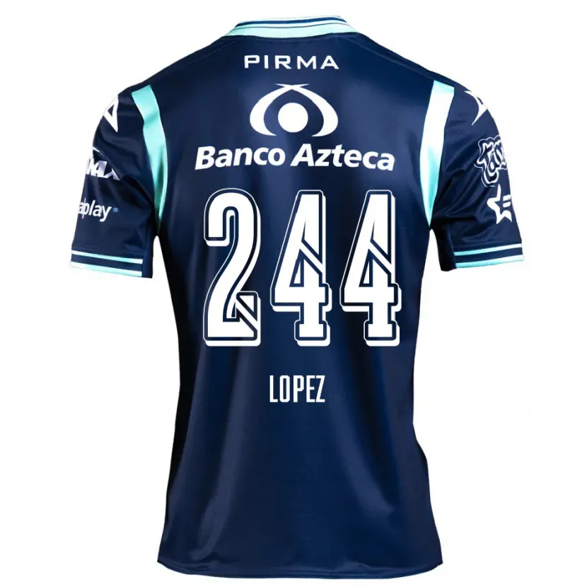 Danxenレディースダニエル・ロペス#244ネイビーブルーアウェイシャツ2024/25ジャージーユニフォーム