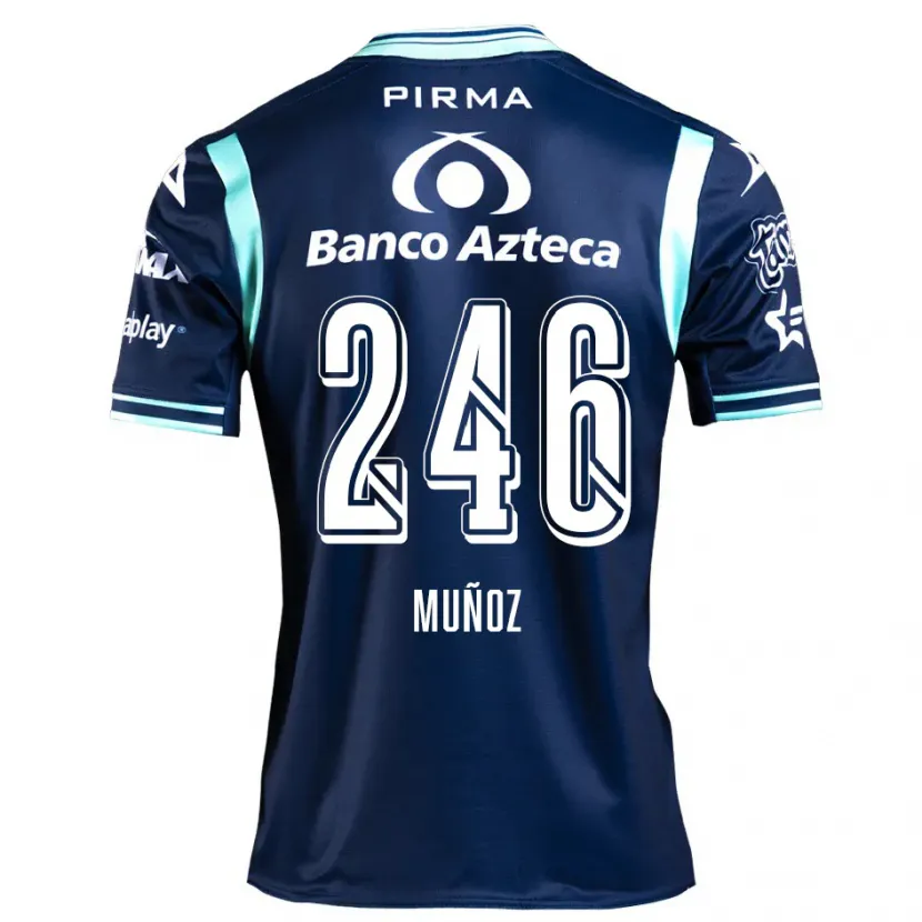 DanxenレディースZamier Muñoz#246ネイビーブルーアウェイシャツ2024/25ジャージーユニフォーム