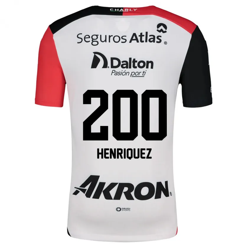 Danxenレディースカルロス・エンリケス#200白 赤 黒アウェイシャツ2024/25ジャージーユニフォーム