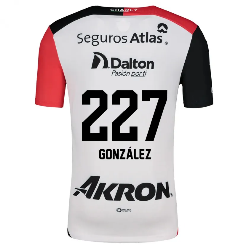 DanxenレディースRodolfo González#227白 赤 黒アウェイシャツ2024/25ジャージーユニフォーム