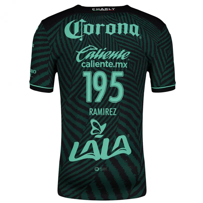 Danxenレディースヘスス・ラミレス#195ブラック グリーンアウェイシャツ2024/25ジャージーユニフォーム