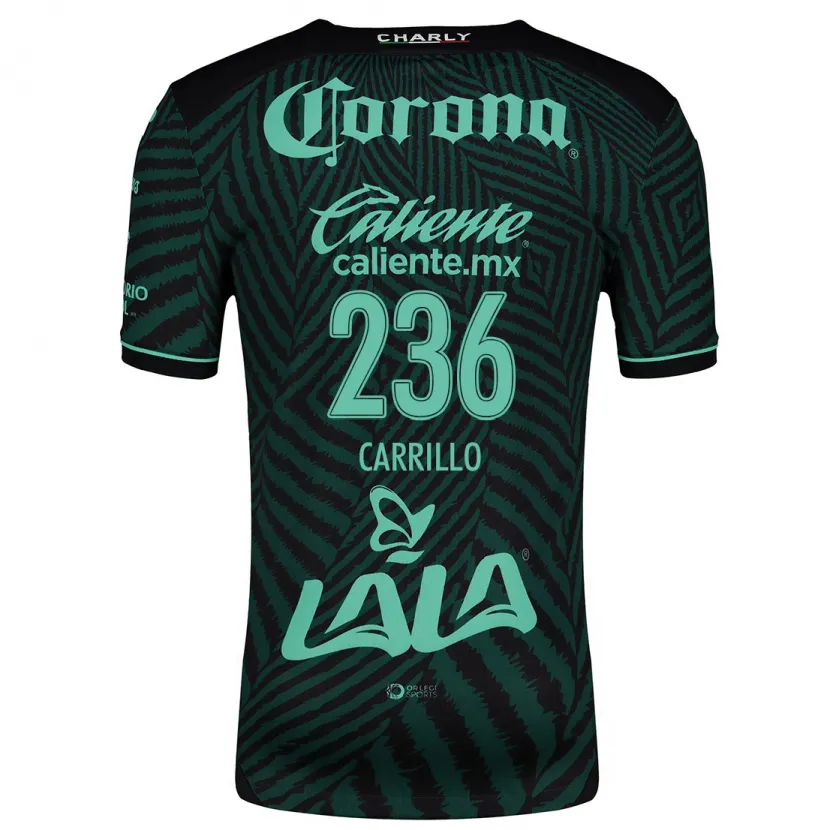 DanxenレディースFernando Carrillo#236ブラック グリーンアウェイシャツ2024/25ジャージーユニフォーム