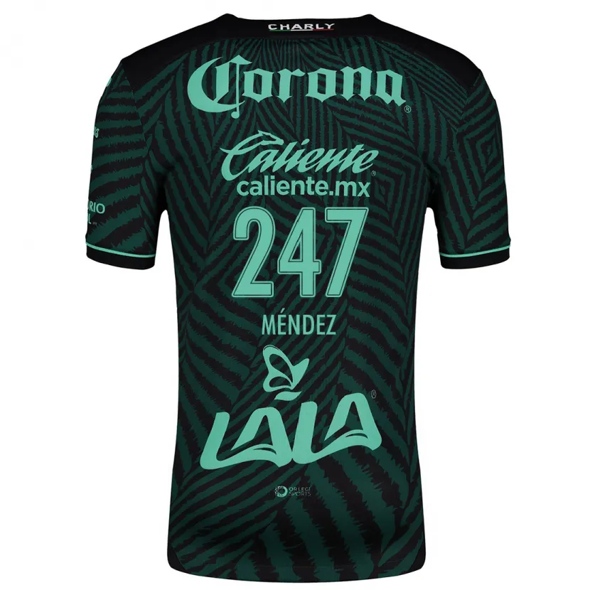 DanxenレディースOwen Méndez#247ブラック グリーンアウェイシャツ2024/25ジャージーユニフォーム