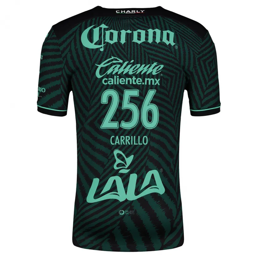 Danxenレディースステファノ・カリーロ#256ブラック グリーンアウェイシャツ2024/25ジャージーユニフォーム
