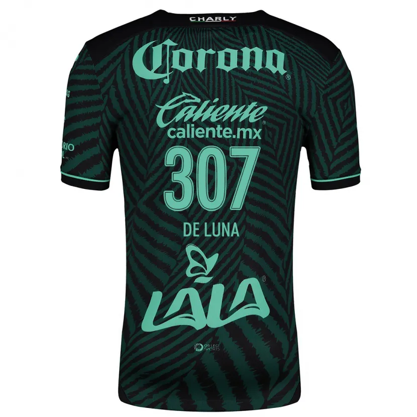 DanxenレディースEduardo De Luna#307ブラック グリーンアウェイシャツ2024/25ジャージーユニフォーム