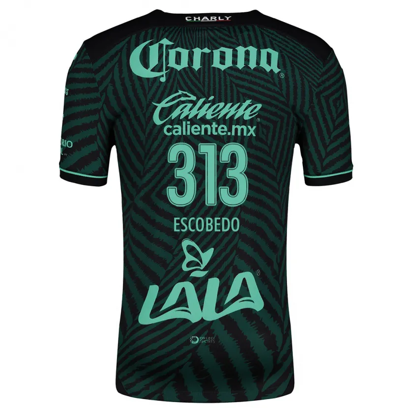 DanxenレディースRodrigo Escobedo#313ブラック グリーンアウェイシャツ2024/25ジャージーユニフォーム