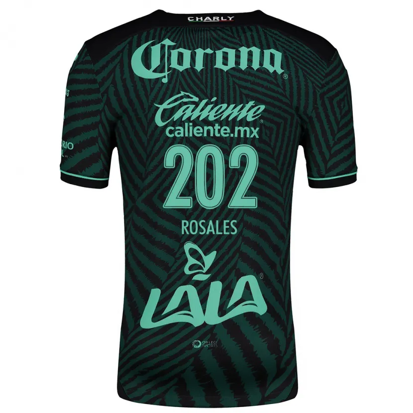 Danxenレディースルイス・ロザレス#202ブラック グリーンアウェイシャツ2024/25ジャージーユニフォーム