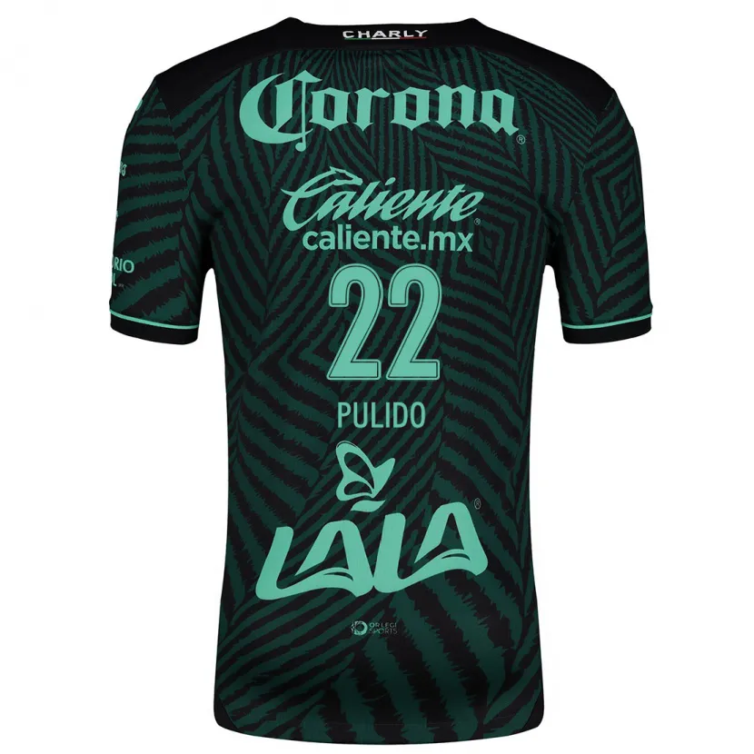 DanxenレディースSheila Pulido#22ブラック グリーンアウェイシャツ2024/25ジャージーユニフォーム