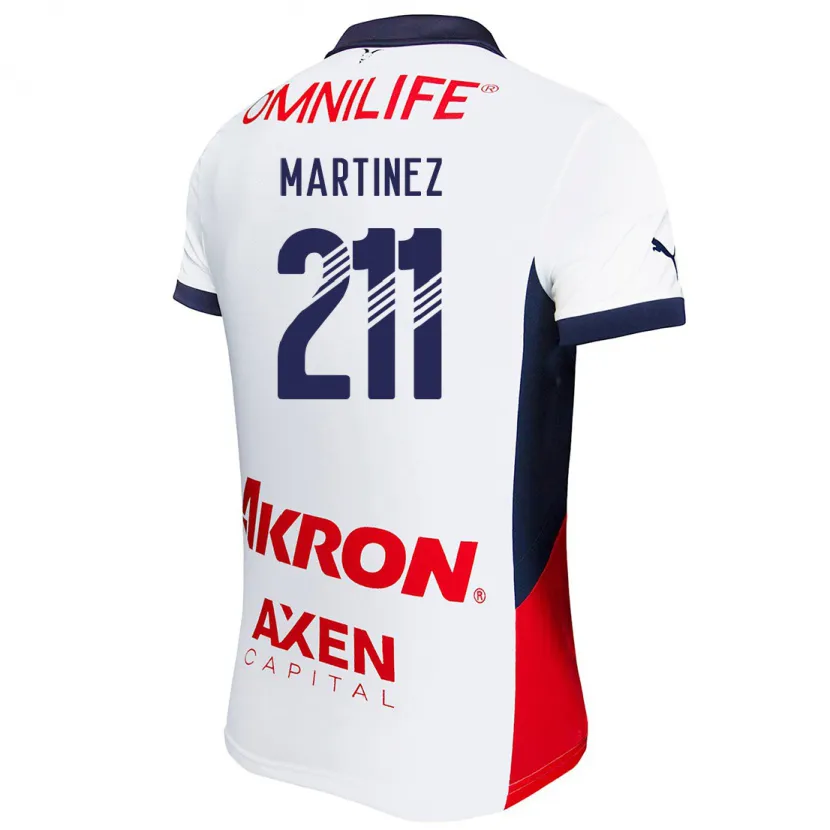 Danxenレディースディエゴ・マルティネス#211白 赤 青アウェイシャツ2024/25ジャージーユニフォーム