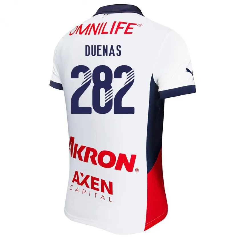 Danxenレディースオマール・ドゥエナス#282白 赤 青アウェイシャツ2024/25ジャージーユニフォーム