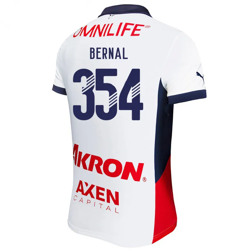 Danxenレディースカルロス・ベルナル#354白 赤 青アウェイシャツ2024/25ジャージーユニフォーム