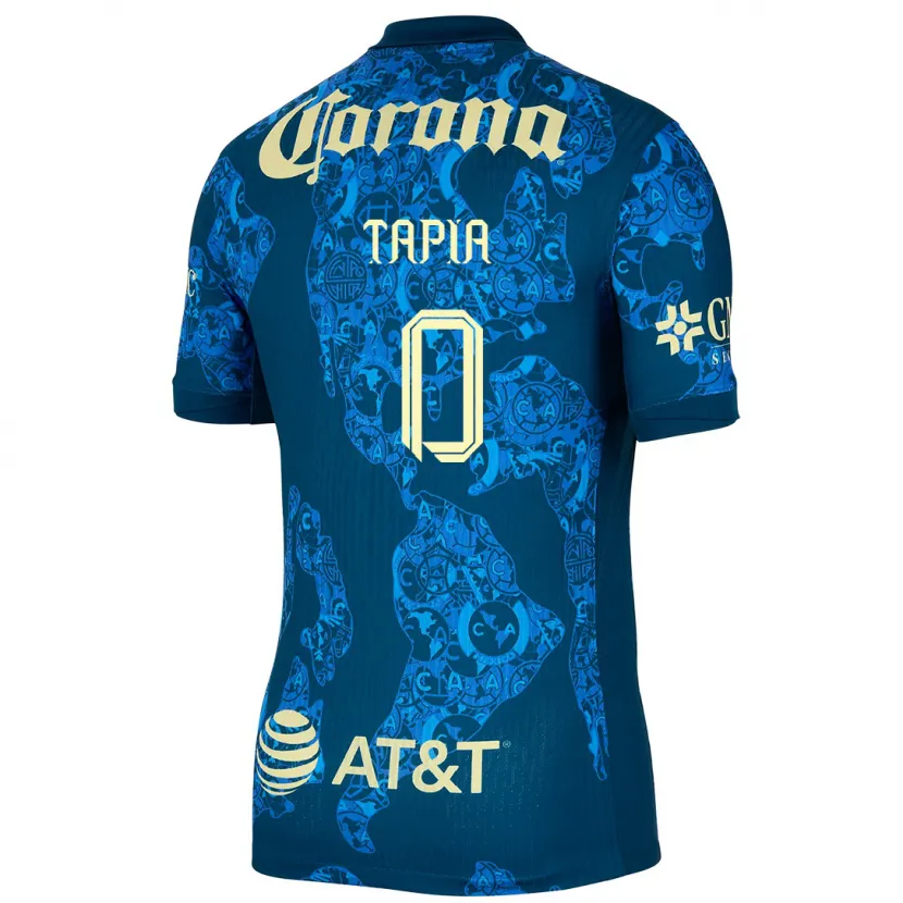 DanxenレディースLeonardo Tapia#0青 黄アウェイシャツ2024/25ジャージーユニフォーム
