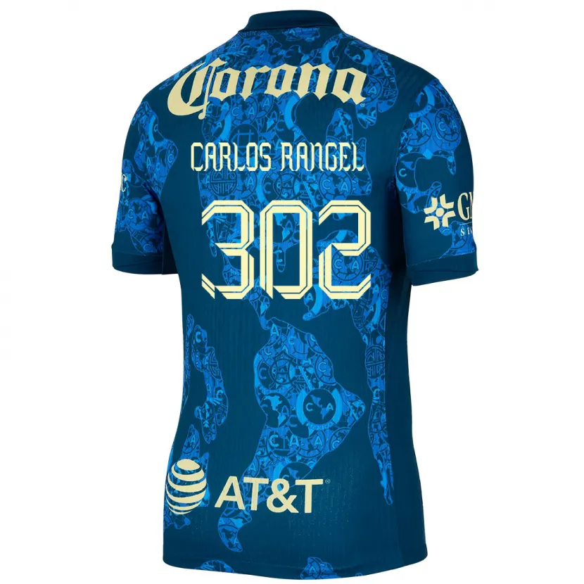 DanxenレディースJuan Carlos Rangel#302青 黄アウェイシャツ2024/25ジャージーユニフォーム