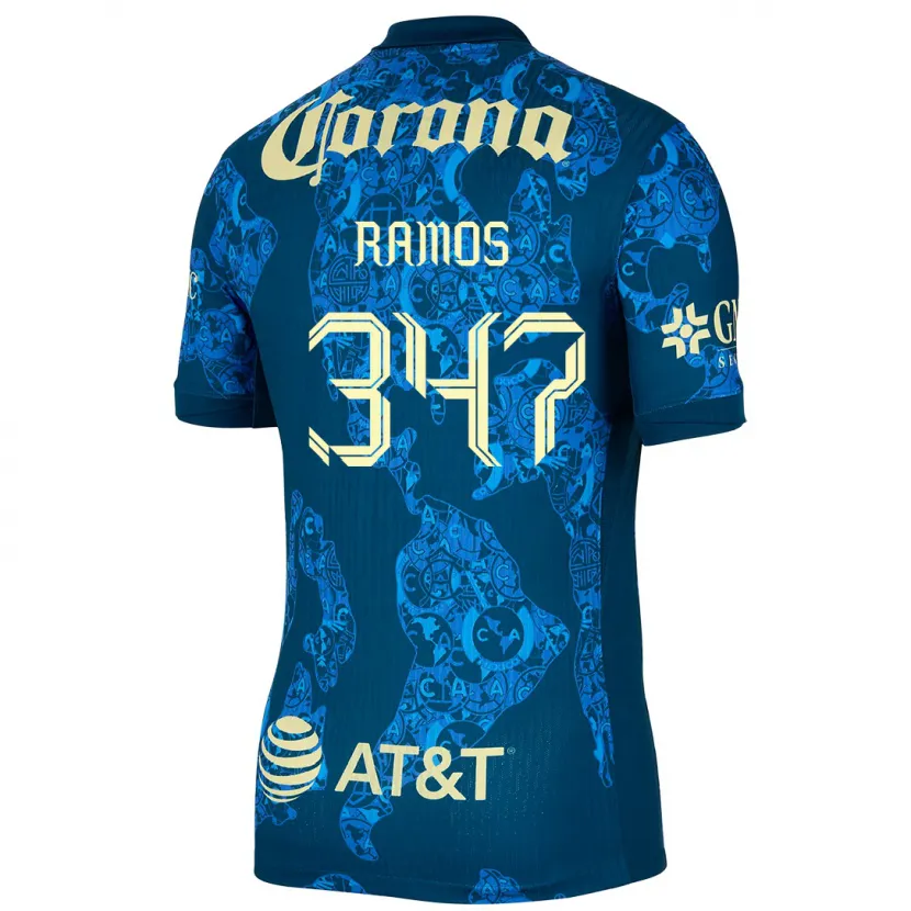 DanxenレディースLuis Ramos#347青 黄アウェイシャツ2024/25ジャージーユニフォーム