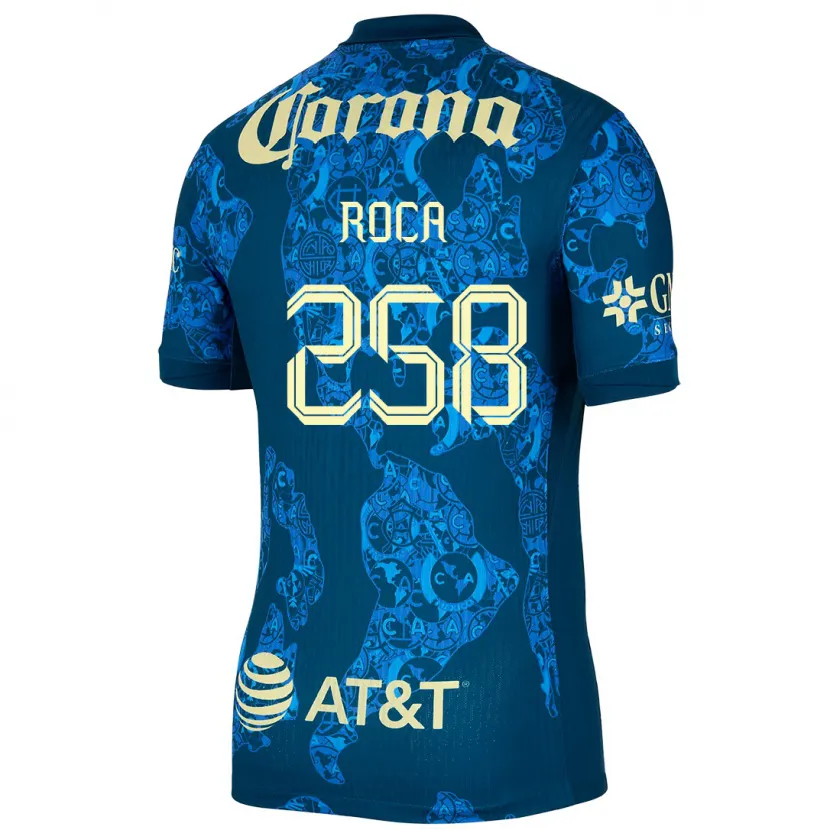DanxenレディースJuan Roca#258青 黄アウェイシャツ2024/25ジャージーユニフォーム