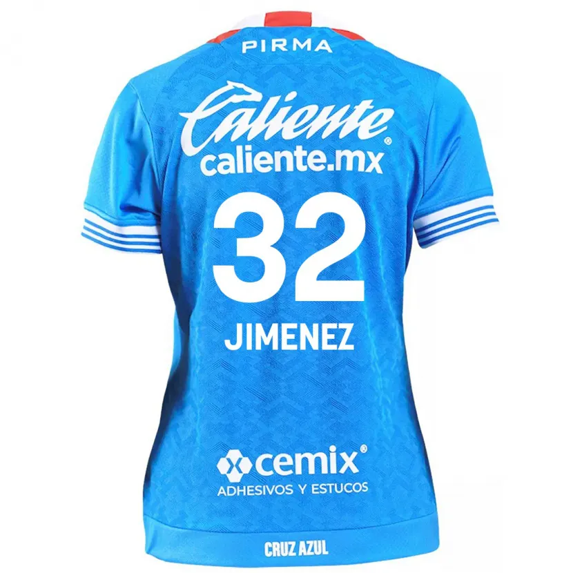 DanxenキッズCristian Jiménez#32スカイブルーホームシャツ2024/25ジャージーユニフォーム