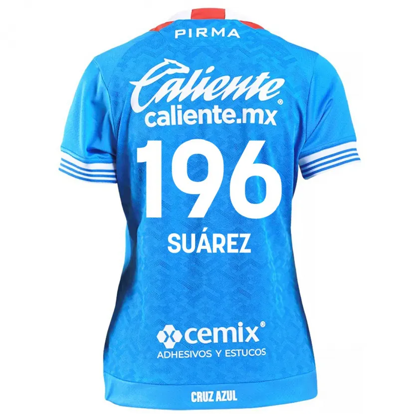 DanxenキッズJavier Suárez#196スカイブルーホームシャツ2024/25ジャージーユニフォーム